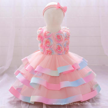 Sleeveless Lace Kids Girls Party Dresses